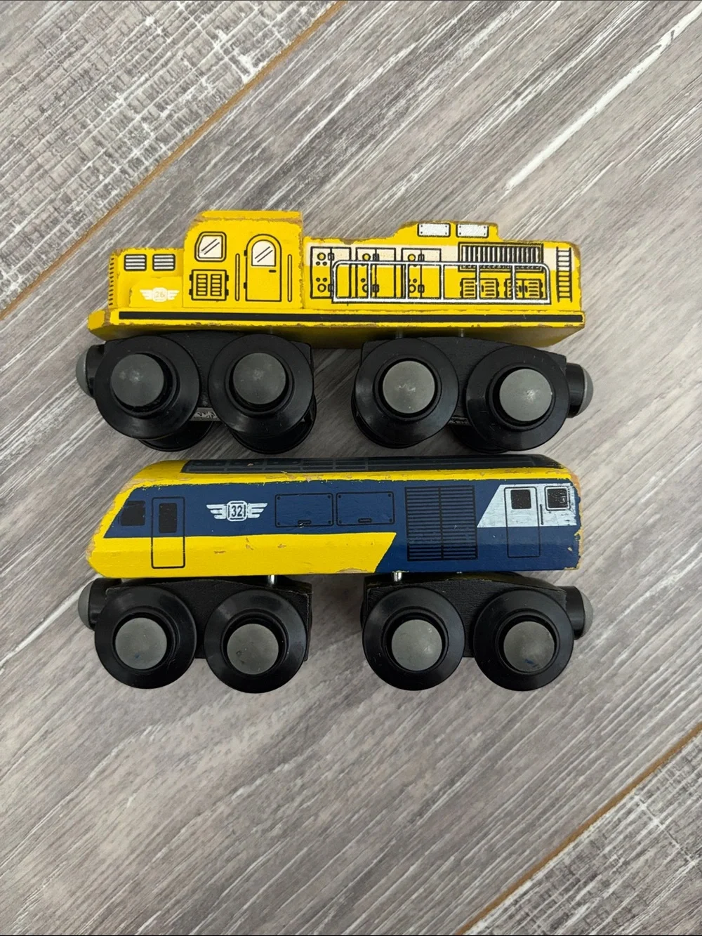 Maxim Wooden Train Set - Yellow